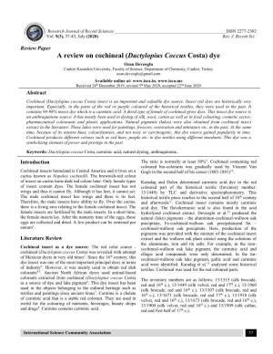 Dactylopius Coccus Costa
