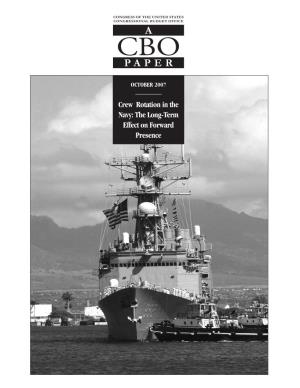 Crew Rotation in the Navy: the Long-Term Effect on Forward Presence Pub