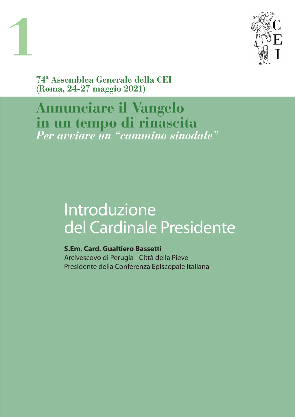 Introduzione Del Cardinale Presidente