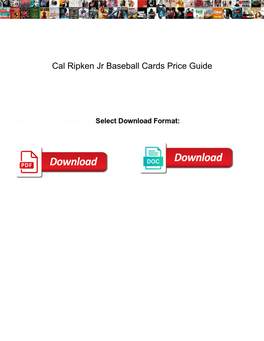 Cal Ripken Jr Baseball Cards Price Guide