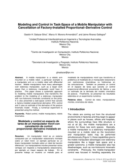 Modeling and Control in Task-Space of a Mobile Manipulator with Cancellation of Factory-Installed Proportional–Derivative Control