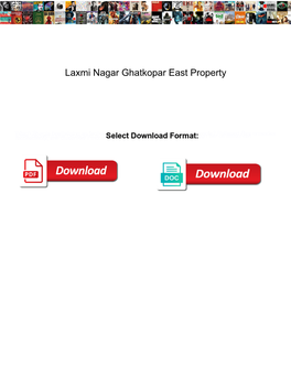 Laxmi Nagar Ghatkopar East Property