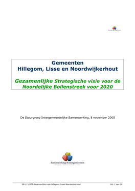 Gemeenten Hillegom, Lisse En Noordwijkerhout