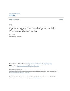 The Female Quixote and the Professional Woman Writer Jodi L