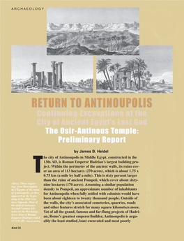 Return to Antinoupolis
