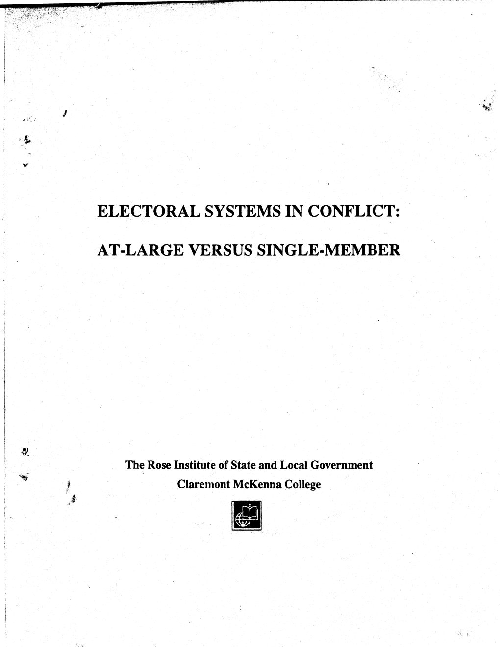 At-Large Versus Single-Member