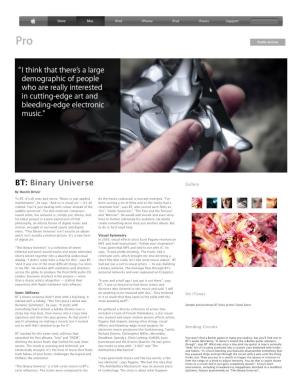 BT: Binary Universe Gallery