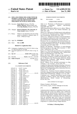 (12) United States Patent (10) Patent No.: US 6,509,319 B1 Raad Et Al