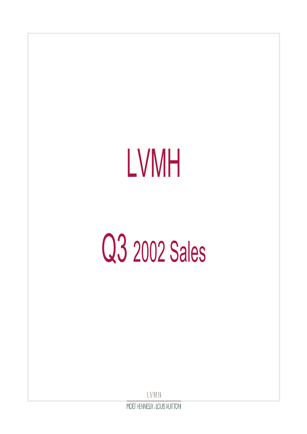 2002 Q3 Sales