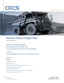 Arizona State Freight Plan