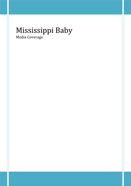 Mississippi Baby Media Coverage
