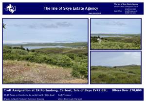 Croft Assignation at 24 Portnalong, Carbost, Isle of Skye IV47 8SL. Offers Over £70,000