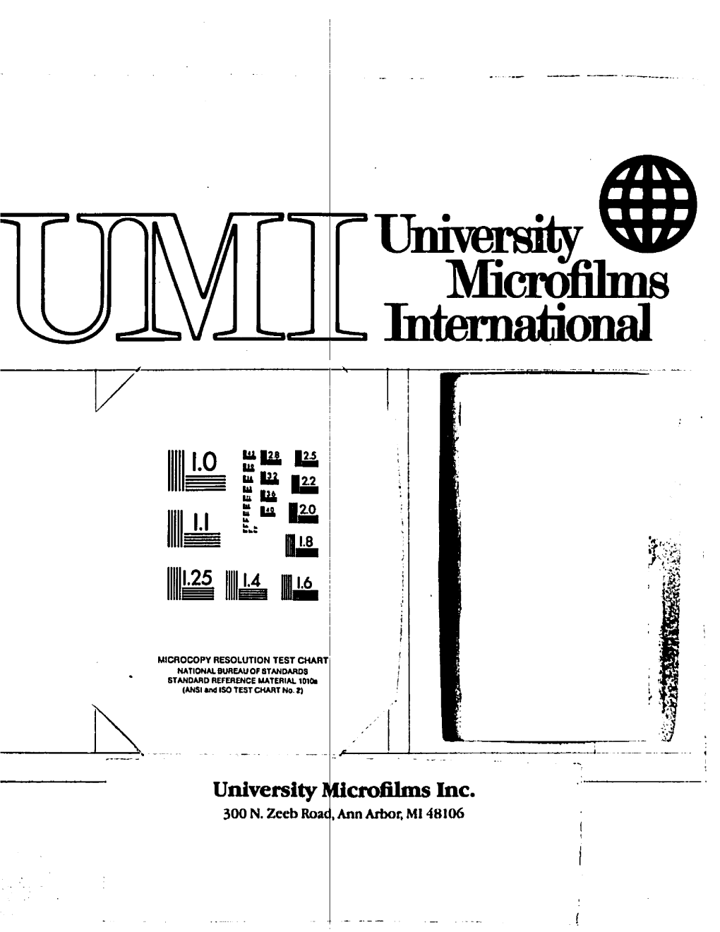 Tmversity Microfilms International