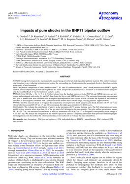 Impacts of Pure Shocks in the BHR71 Bipolar Outflow