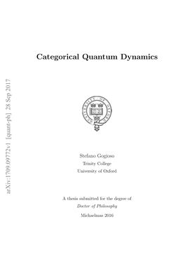 Categorical Quantum Dynamics