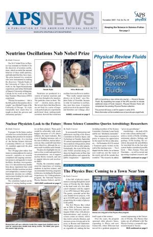Neutrino Oscillations Nab Nobel Prize