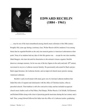 Edward Rechlin (1884