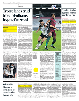 Traore Lands Cruel Blow to Fulham's Hopes of Survival