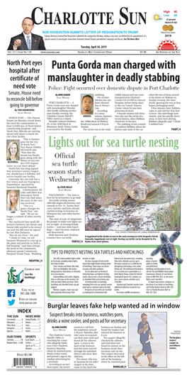 Lights out for Sea Turtle Nesting Mcdowell Said