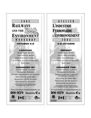 Railways and the Environment Workshop 2003