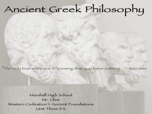 Ancient Greek Philosophy