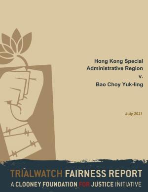 Hong Kong Special Administrative Region V. Bao Choy Yuk-Ling