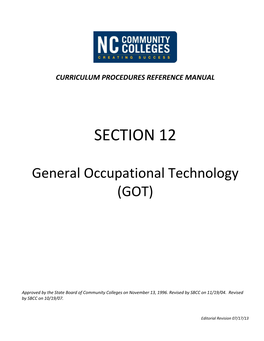 General Occupational Technology (GOT)