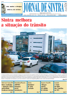 Sintra Melhora a Situação Do Trânsito