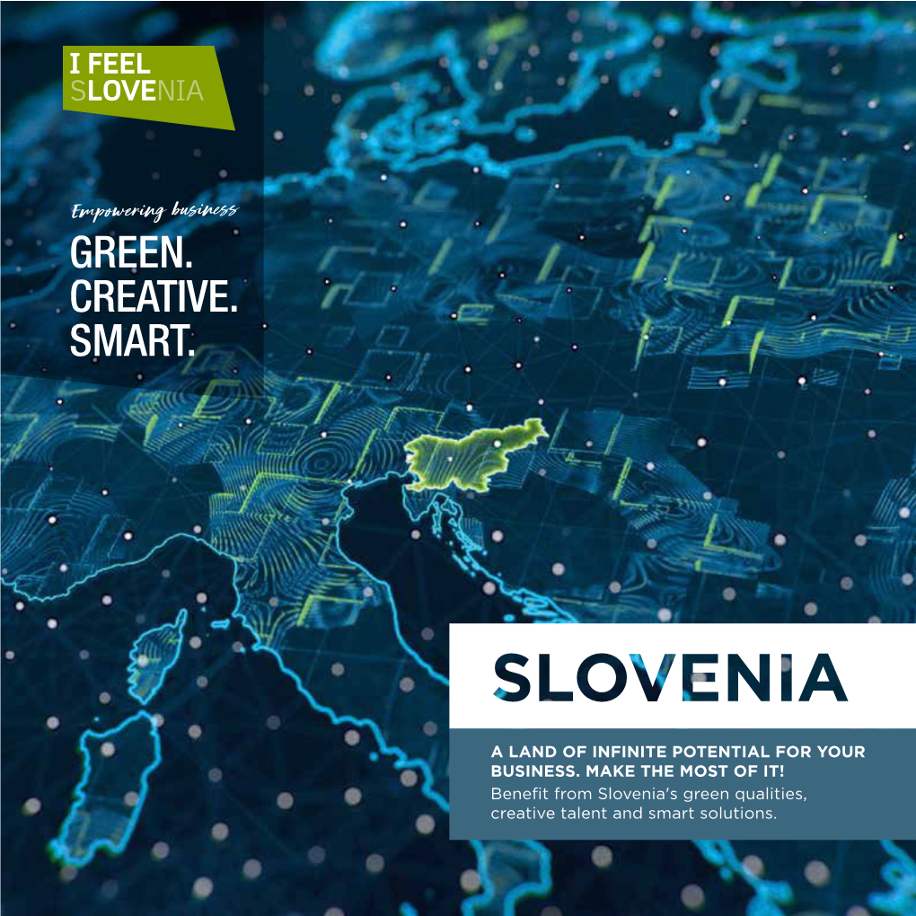 Benefit from Slovenia's Green Qualities, Creative Talent and Smart Solutions