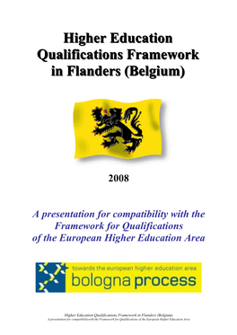 Higher Education Qualifications Framework in Flanders (Belgium)