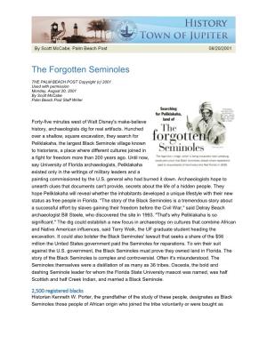 The Forgotten Seminoles