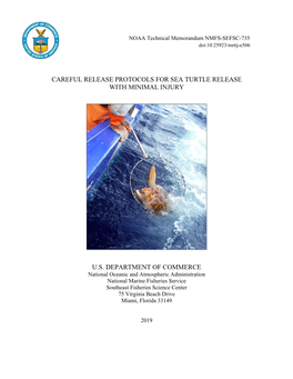 NOAA Technical Memorandum NMFS-SEFSC-735 Doi:10.25923/Mr6j-E506
