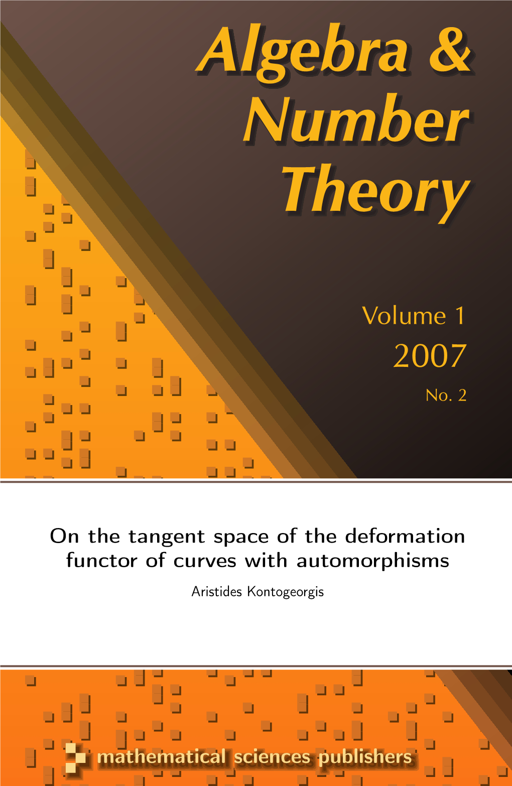 On the Tangent Space of the Deformation Functor of Curves with Automorphisms Aristides Kontogeorgis