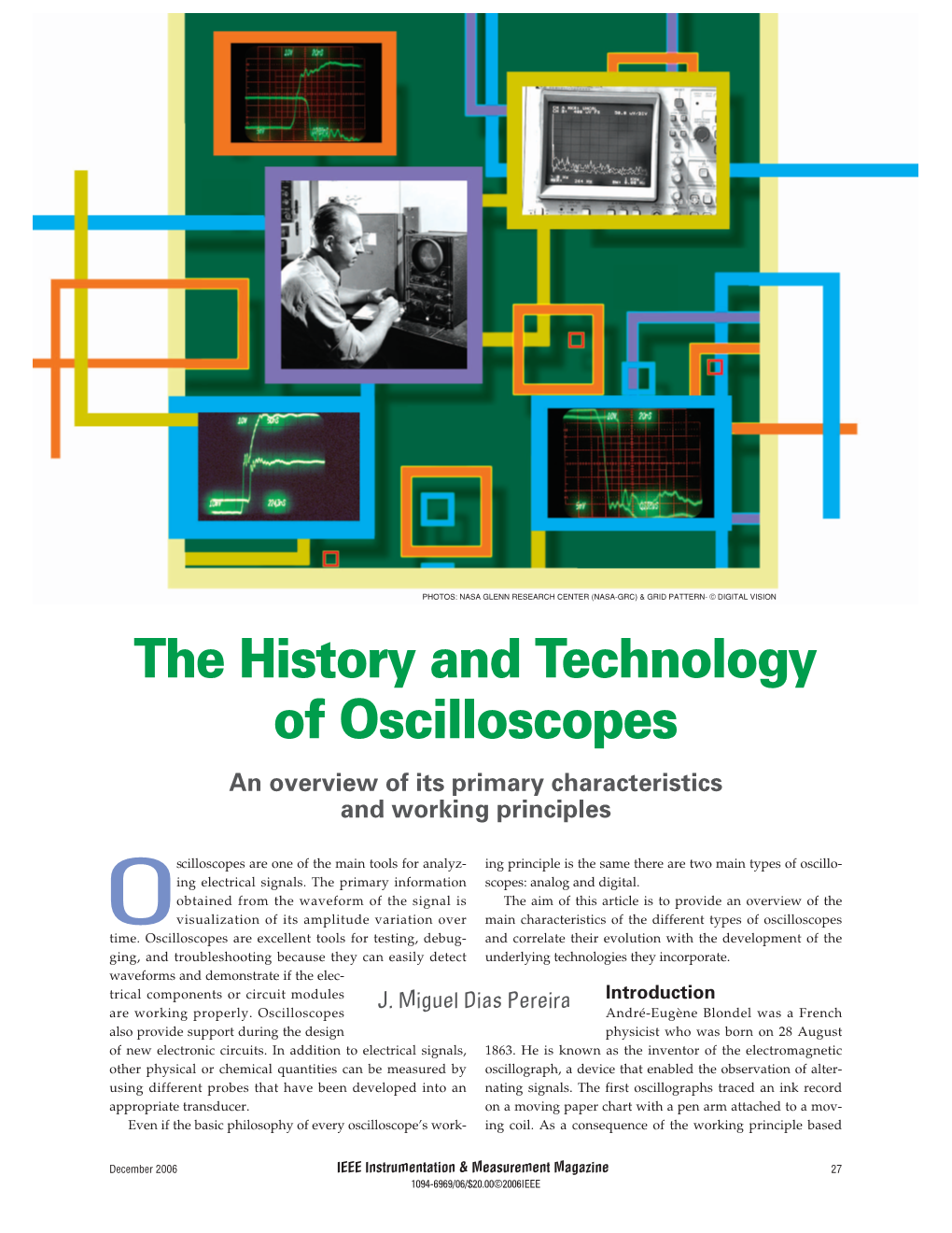 The History and Technology of Oscilloscopes an Overview of Its Primary Characteristics and Working Principles