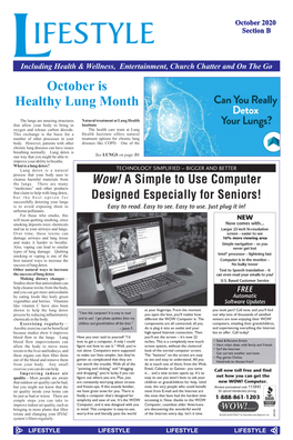 October Is Healthy Lung Month
