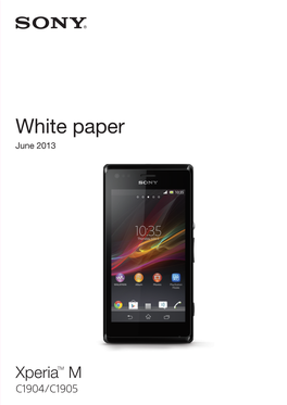 White Paper | Xperia™ M