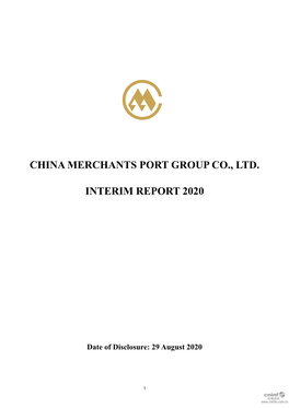 China Merchants Port Group Co., Ltd. Interim Report 2020