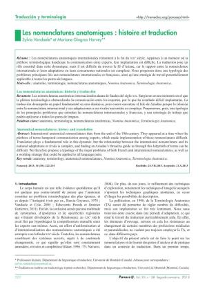 Panace@. Revista De Medicina, Lenguaje Y Traducción