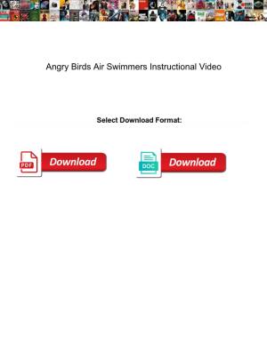 Angry Birds Air Swimmers Instructional Video