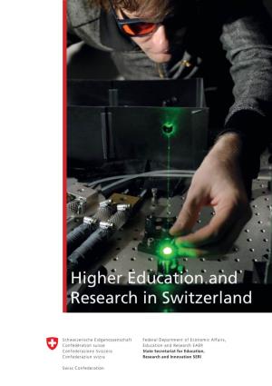 Higher Education and Research in Switzerland 2
