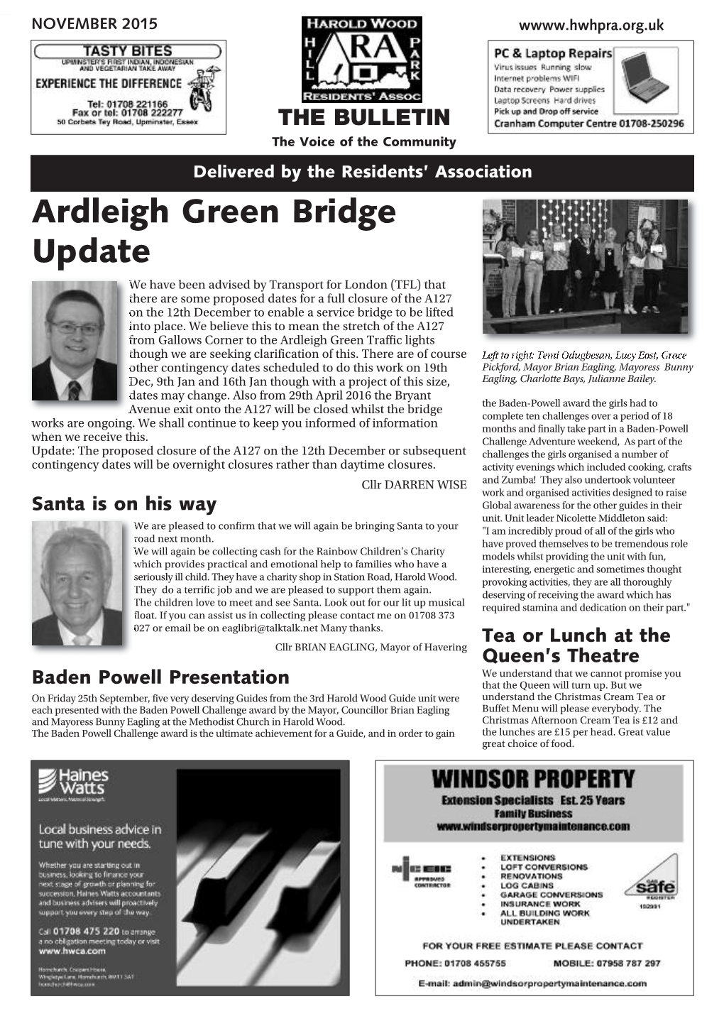 Ardleigh Green Bridge Update