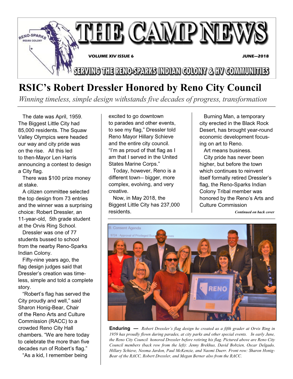 RSIC's Robert Dressler Honored by Reno City Council