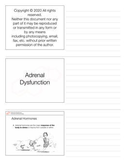 Adrenal Dysfunction