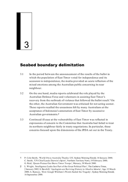 Seabed Boundary Delimitation 17