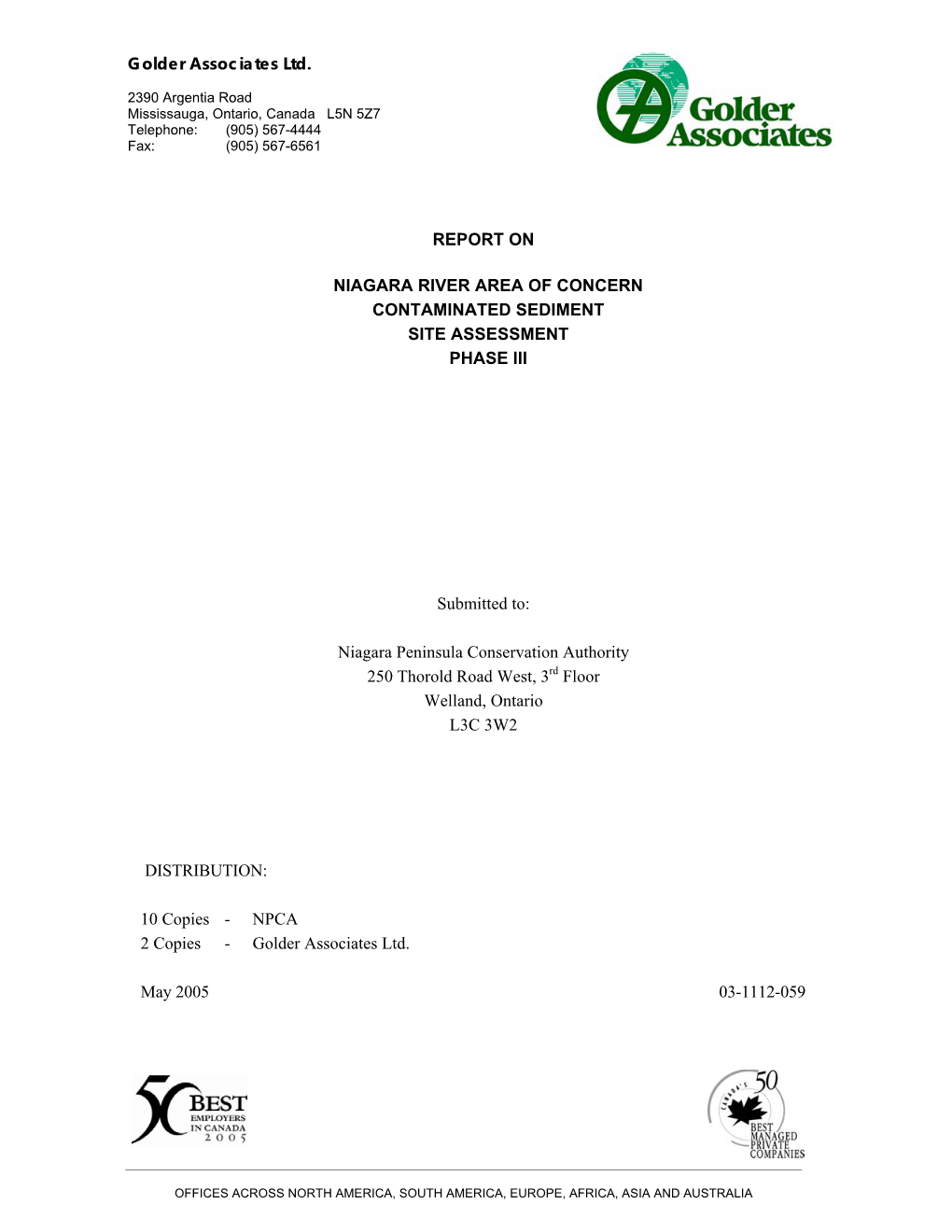 Niagara River Sediment Study Phase 3