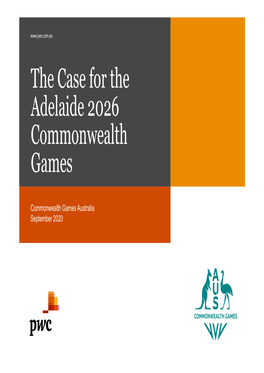 The Case for the Adelaide 2026 Commonwealth Games