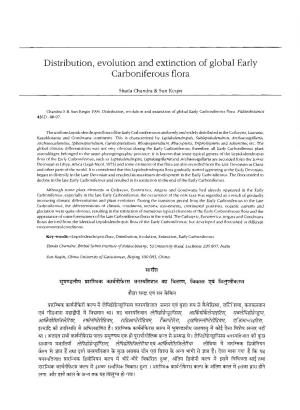 Distribution, Evolution and Extinction of Global Early Carboniferous Flora