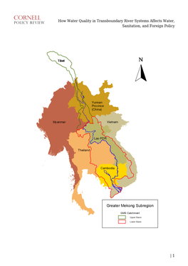 How Water Quality in Transboundary River Systems Affects Water, Sanitation, and Foreign Policy