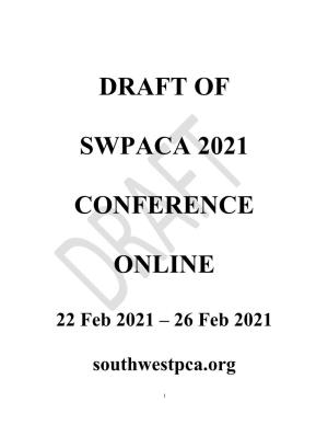 Draft of Swpaca 2021 Conference Online