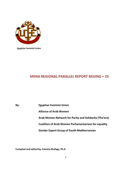 Mena Regional Parallel Report Beijing + 25